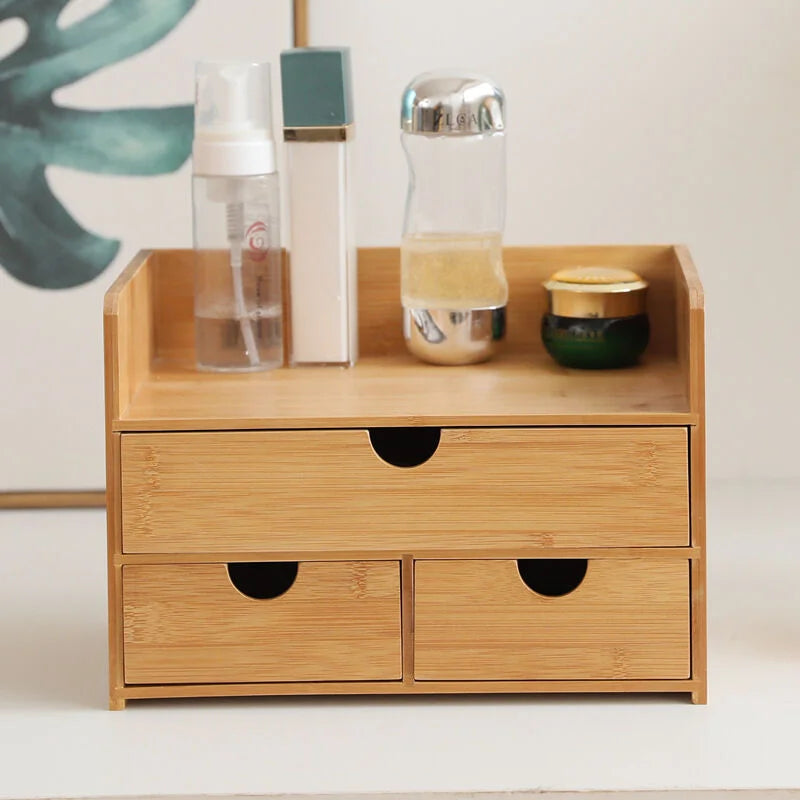 Bamboo cosmetic display box for desktop Handmade Storage Box Eco-Friendly Natural Home and Home Decor Wholesale from Vietnam