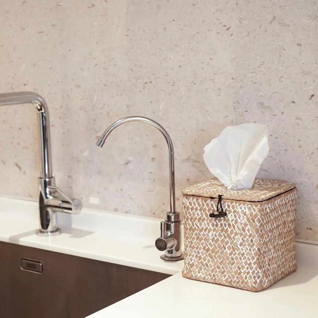 Handwoven Seagrass Tissue Box Cover Handmade Storage Box Eco-Friendly Natural Home and Home Decor Wholesale from Vietnam