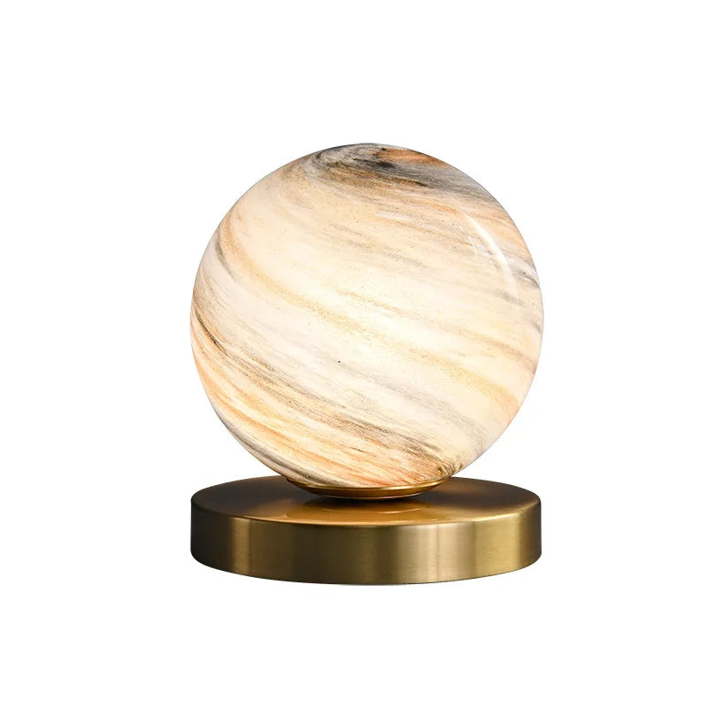 High Quality Brass Nordic Modern Creative Desk Light LED Decorative Glass Ball Table Lamp