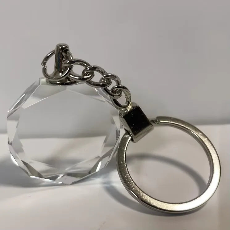 Cheap Strobe Light Ball Keychain Gifts Led Sphere Flash Light Crystal Ball Keychain