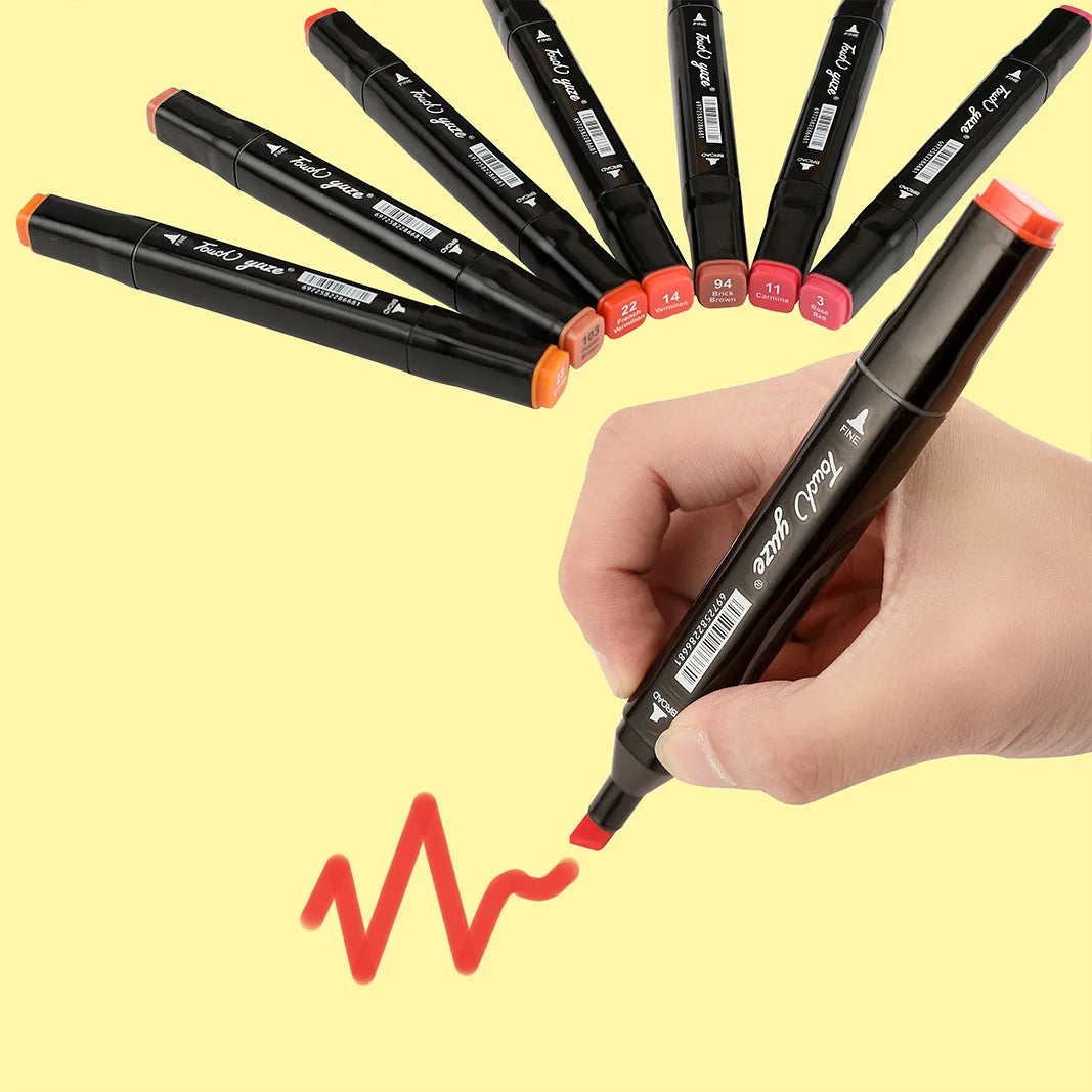 Alcohol marker Drawing Marker Pen School Student Painter Supplies  Dual Tip 262 Color Markers