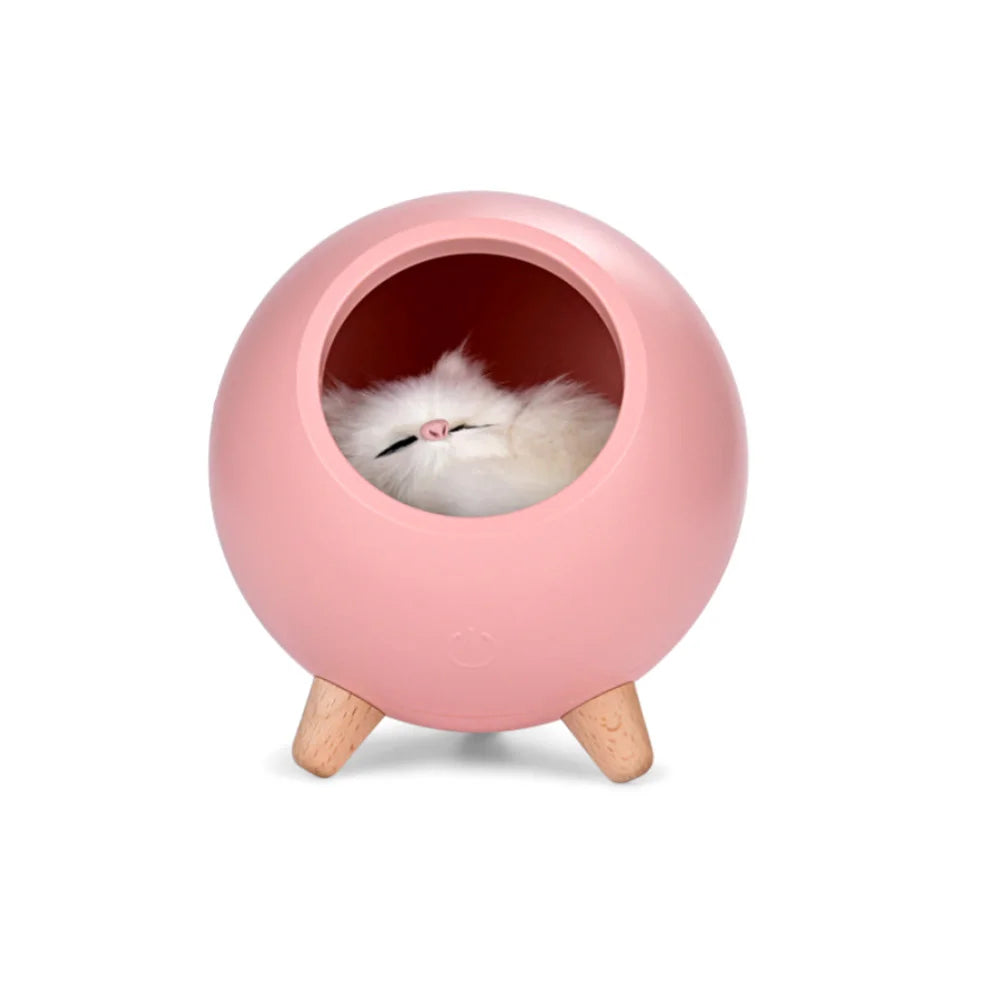 Cute Cat LED Night Lamp USB Charging Bedroom Decorative Lamp Bedside Desk Table Light For Children Kids Holiday Baby Gifts