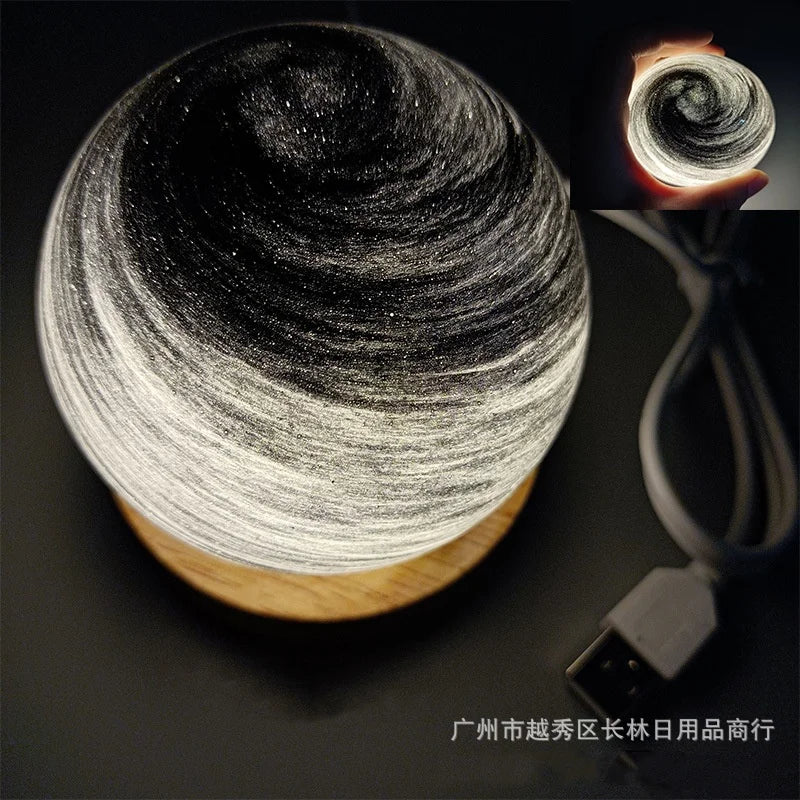 Decorative Ball Luminous Glass Sphere Moon Lamp Exquisite Decorative Balls Home Accessories Desktop Ornament 3d Moon