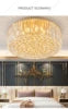 Post-Modern Classic Design Round Chrome Crystal Ball Luxury Ceiling Chandelier for Hotel Room Wedding Decoration Villa Led Light