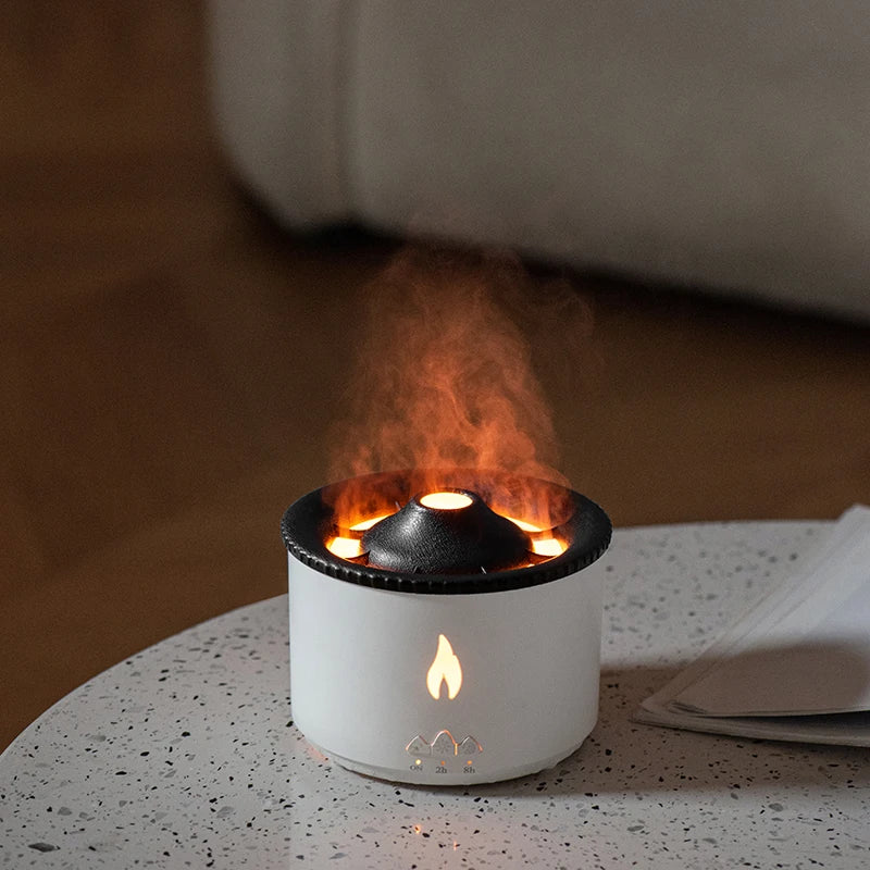 Home Mini Flame Essential Oil Aroma Diffuser Volcano Ultrasonic Purifier air Humidifiers