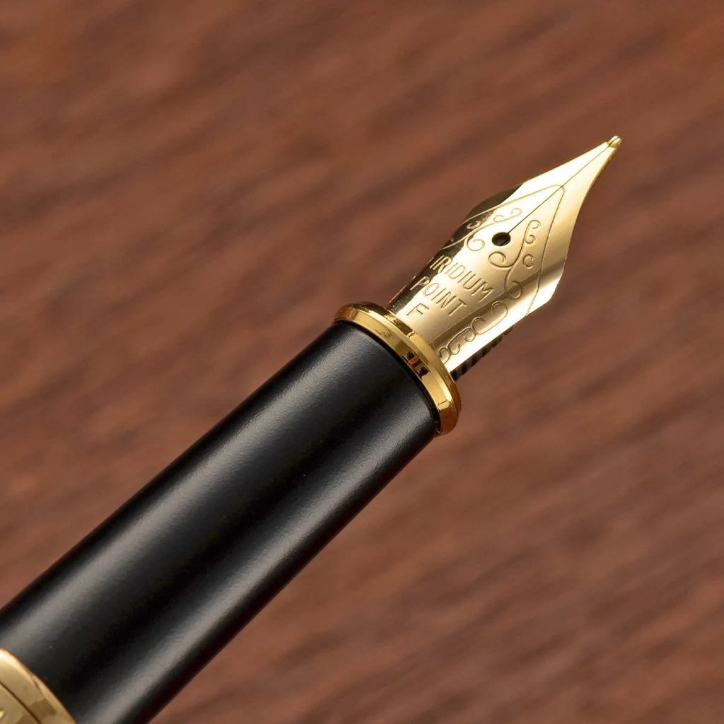 Wholesale Custom Logo Luxury New Design Piston Fountain Pen High Quality Business Metal Brass with Gold Stainless Steel Tip