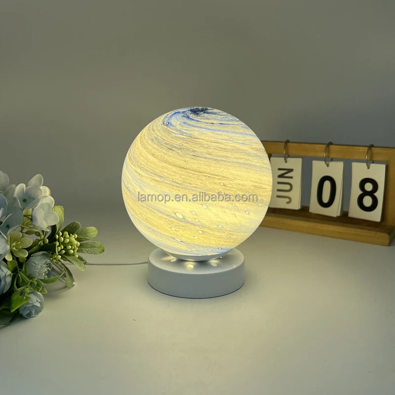 Wandering Planet Starry Sky Night Light Sunset Lamp Ambient Table Lamp Perfect Birthday Gift for Bedroom Bedside