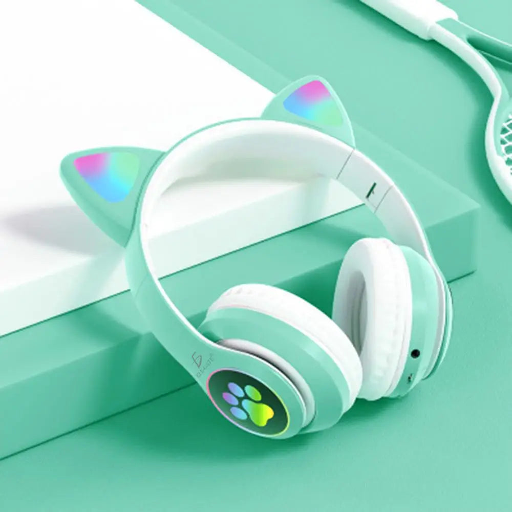 ELEGATE Cat Headband Bluetooth Headphones Indoor Graphics Model EAR.BT.46 B699 Colorful LED Luminous Mexico