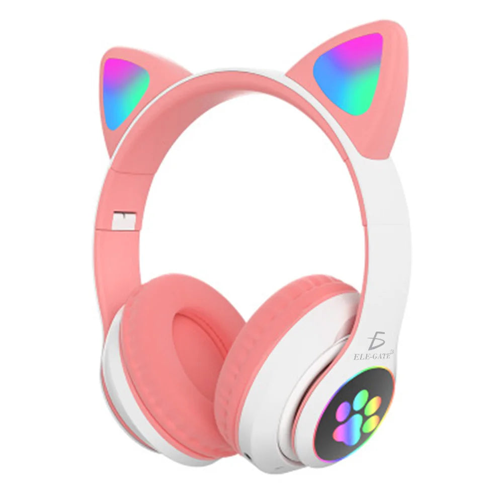 ELEGATE Cat Headband Bluetooth Headphones Indoor Graphics Model EAR.BT.46 B699 Colorful LED Luminous Mexico