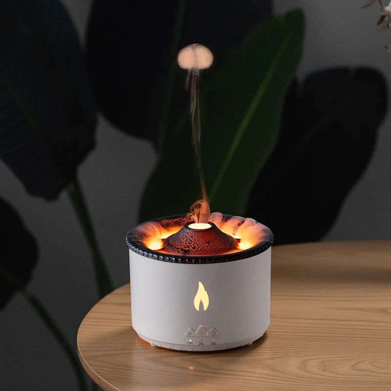 Home Mini Flame Essential Oil Aroma Diffuser Volcano Ultrasonic Purifier air Humidifiers