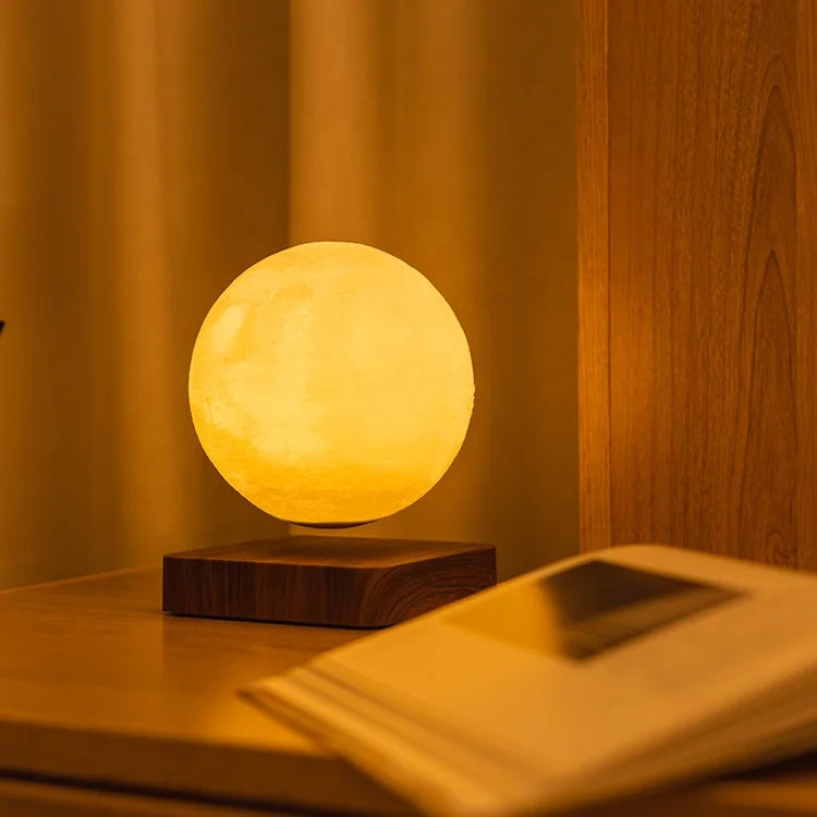 Christmas Gift Kids Night Novelty Home Bedroom Living Magnetic Levitation 3D Printing Led 14cm 18cm Moon Mars Saturn Room Lamp