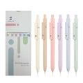 6pcs Quick Dry Ink Gel Pens Fine Retractable Roller Ball Pens Black Ink Smooth Writing Pens Stationery School Supplies
