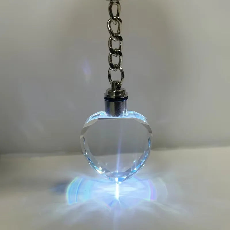 Cheap Strobe Light Ball Keychain Gifts Led Sphere Flash Light Crystal Ball Keychain