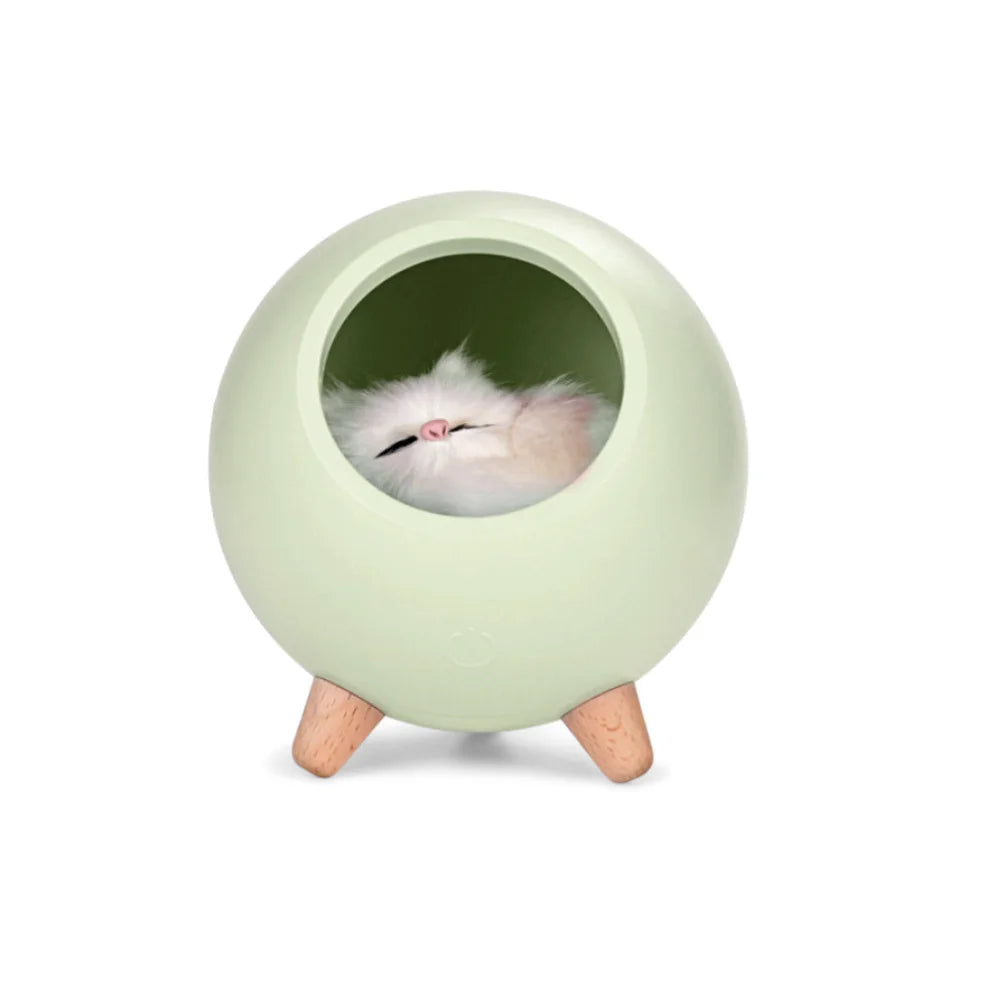 Cute Cat LED Night Lamp USB Charging Bedroom Decorative Lamp Bedside Desk Table Light For Children Kids Holiday Baby Gifts