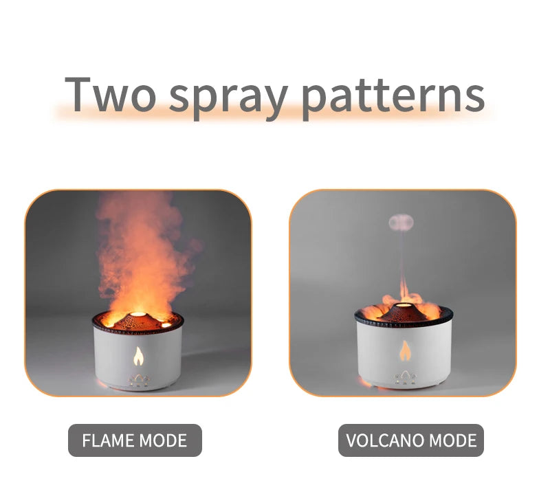 Home Mini Flame Essential Oil Aroma Diffuser Volcano Ultrasonic Purifier air Humidifiers
