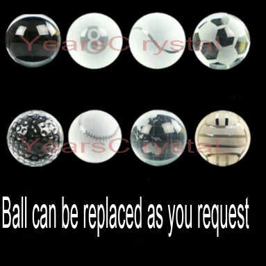 Cheap Strobe Light Ball Keychain Gifts Led Sphere Flash Light Crystal Ball Keychain