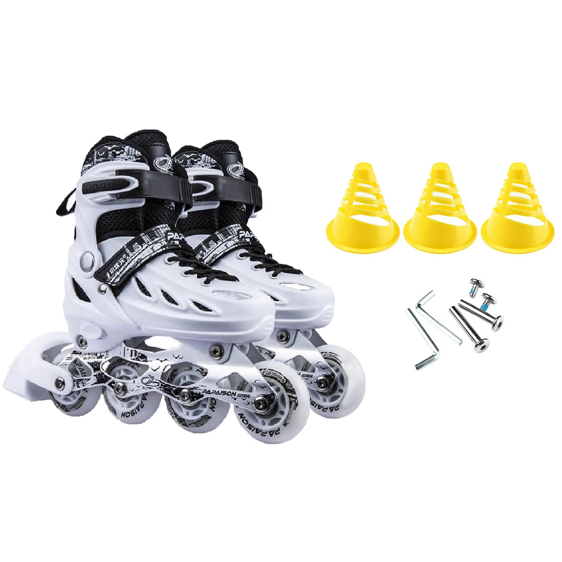 Adjustable Inline Roller Skate Shoes Professional Flashing Sliding Sneaker Outdoor Racing Speed Skating 4 Wheels Shoes Gifts