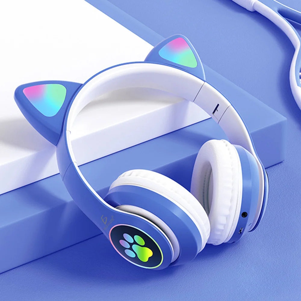 ELEGATE Cat Headband Bluetooth Headphones Indoor Graphics Model EAR.BT.46 B699 Colorful LED Luminous Mexico