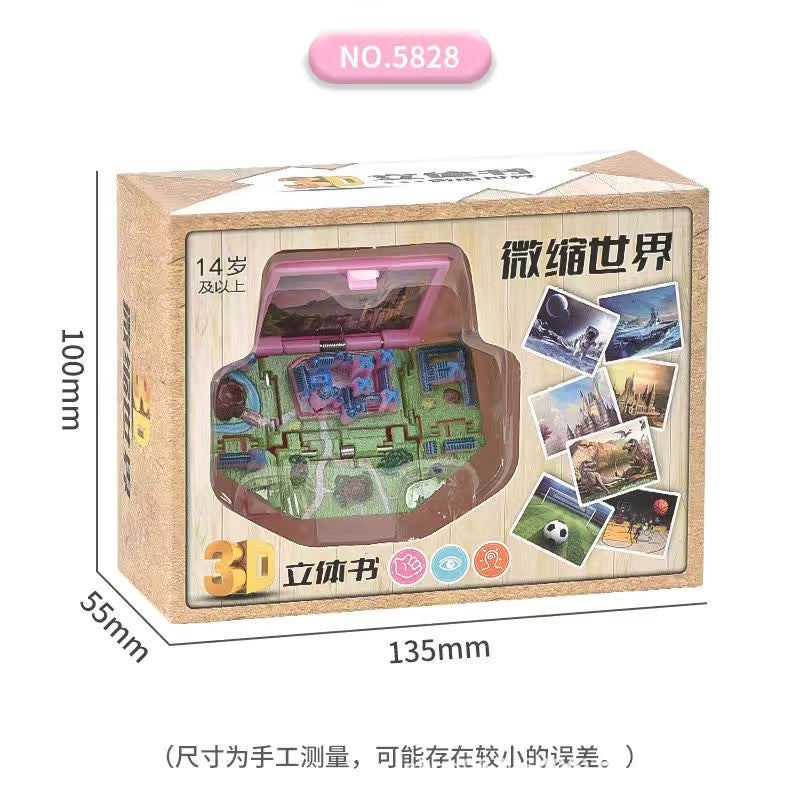 3D pop-up book Taishan folding bomb book Shandong Wuyue exclusive tourism souvenir creative key chain pendant