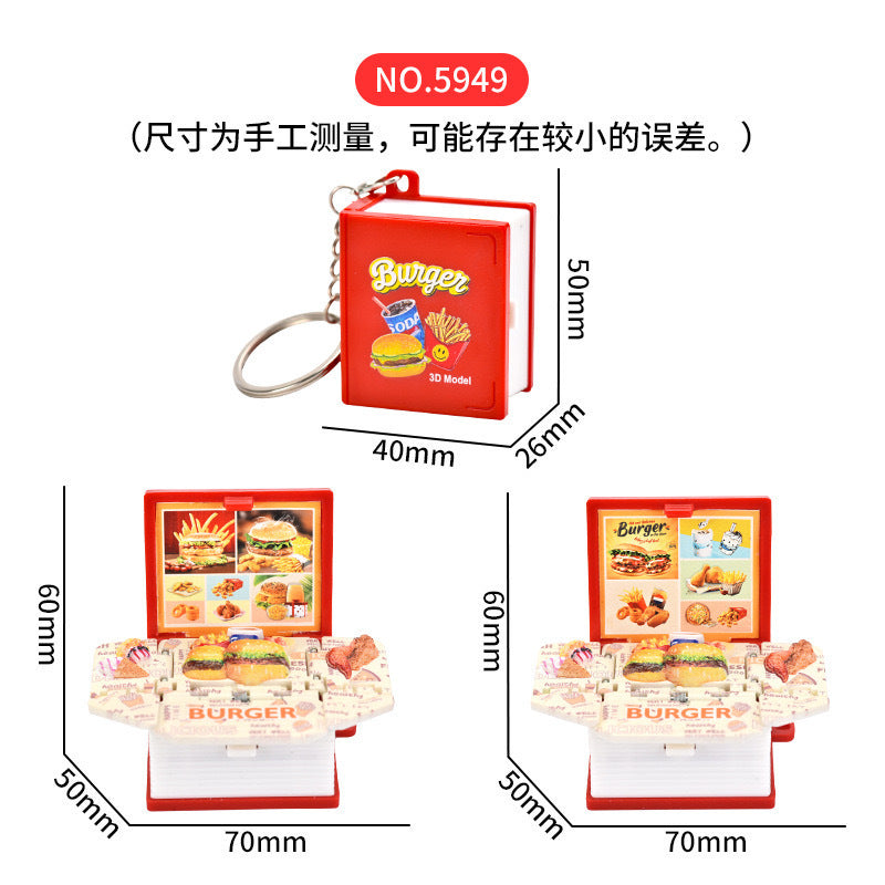 3D pop-up book Taishan folding bomb book Shandong Wuyue exclusive tourism souvenir creative key chain pendant