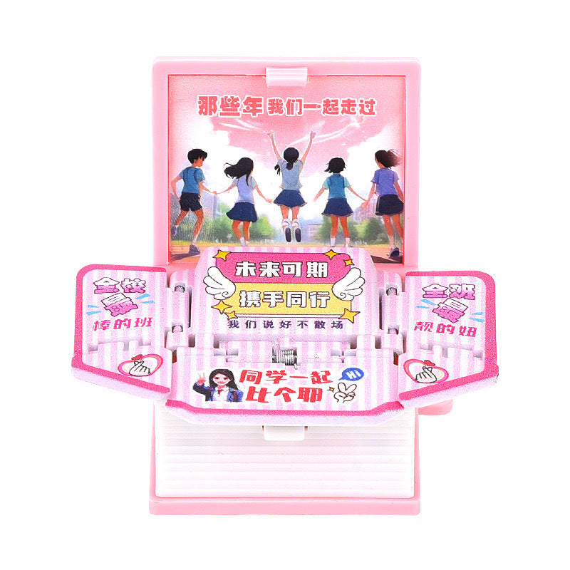 3D pop-up book Taishan folding bomb book Shandong Wuyue exclusive tourism souvenir creative key chain pendant