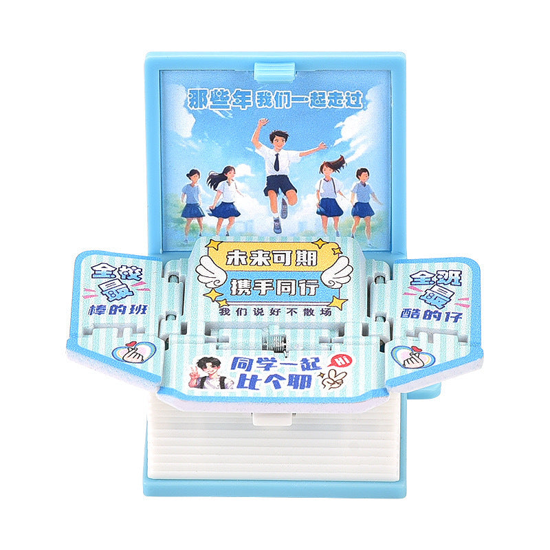 3D pop-up book Taishan folding bomb book Shandong Wuyue exclusive tourism souvenir creative key chain pendant