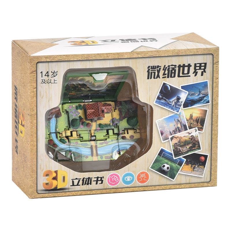 3D pop-up book Taishan folding bomb book Shandong Wuyue exclusive tourism souvenir creative key chain pendant