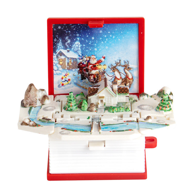 3D pop-up book Taishan folding bomb book Shandong Wuyue exclusive tourism souvenir creative key chain pendant
