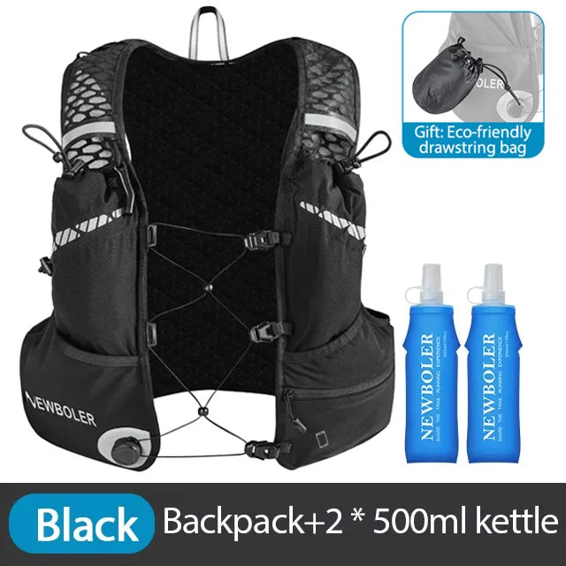 Breathable Hydration Vest Trail Running Backpacks 8L Lightweight Cycling Run Jogging Marathon Backpack Riding Bike Climbing Bag
