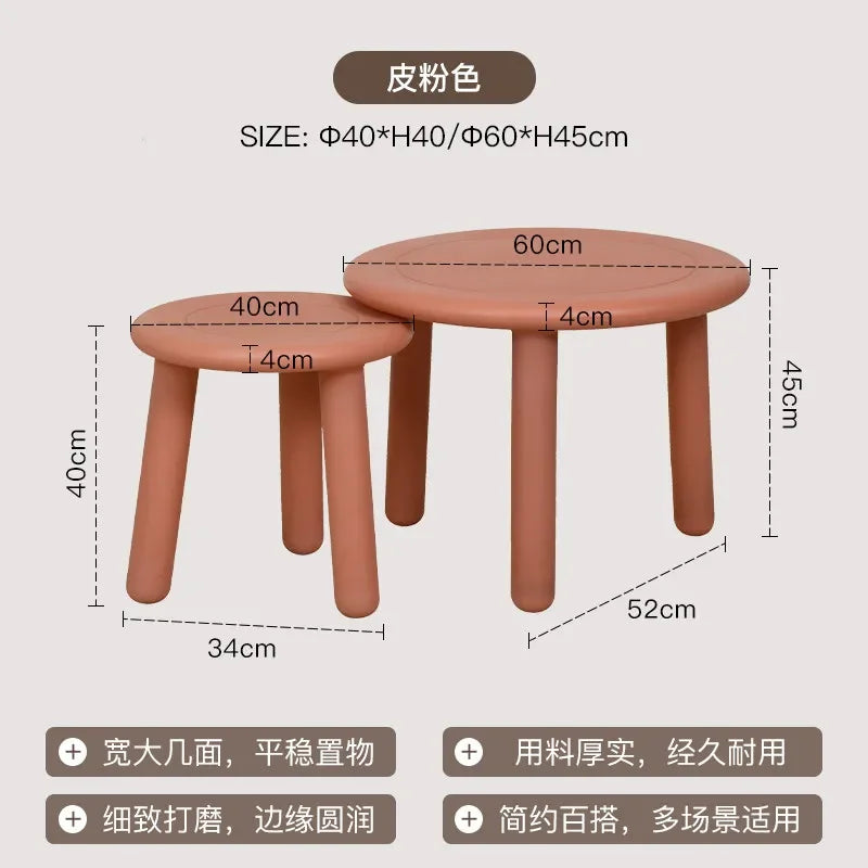 Sofa Round Coffee Tables Small Colorful Bedroom Cute Side Table Low Tray Tavolino Da Salotto Furniture For Living Room