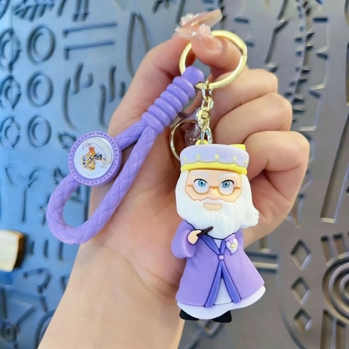 Harry Potter 3D silicone character keychain cute mini cartoon character bag pendant car keychain fans collect birthday gifts.