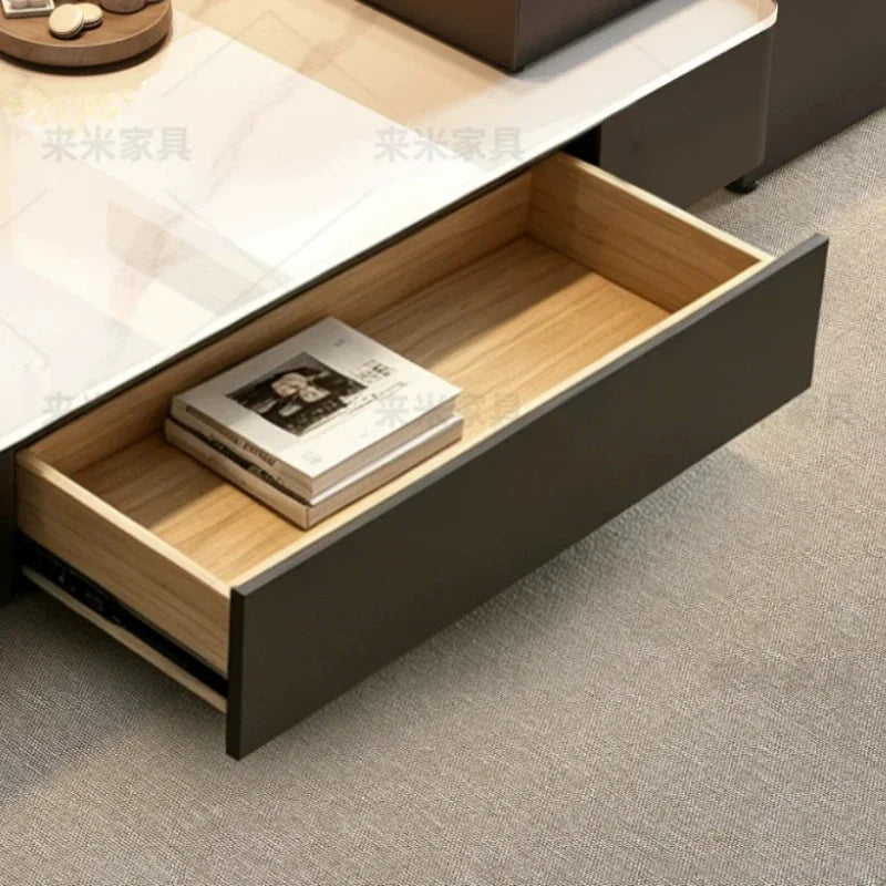Sofa Adjustable Coffee Tables Foldable Console Classic Luxury Coffee Tables Black Retro Mesa De Centro Sala Furniture Home