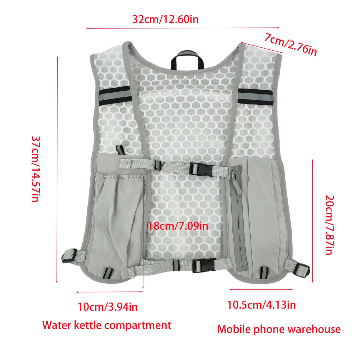 Marathoner Running Hydration Vest Backpack for Trail Race Hiking Cycling Climbing Jogging - Adjustable Comfortable Water Storage
