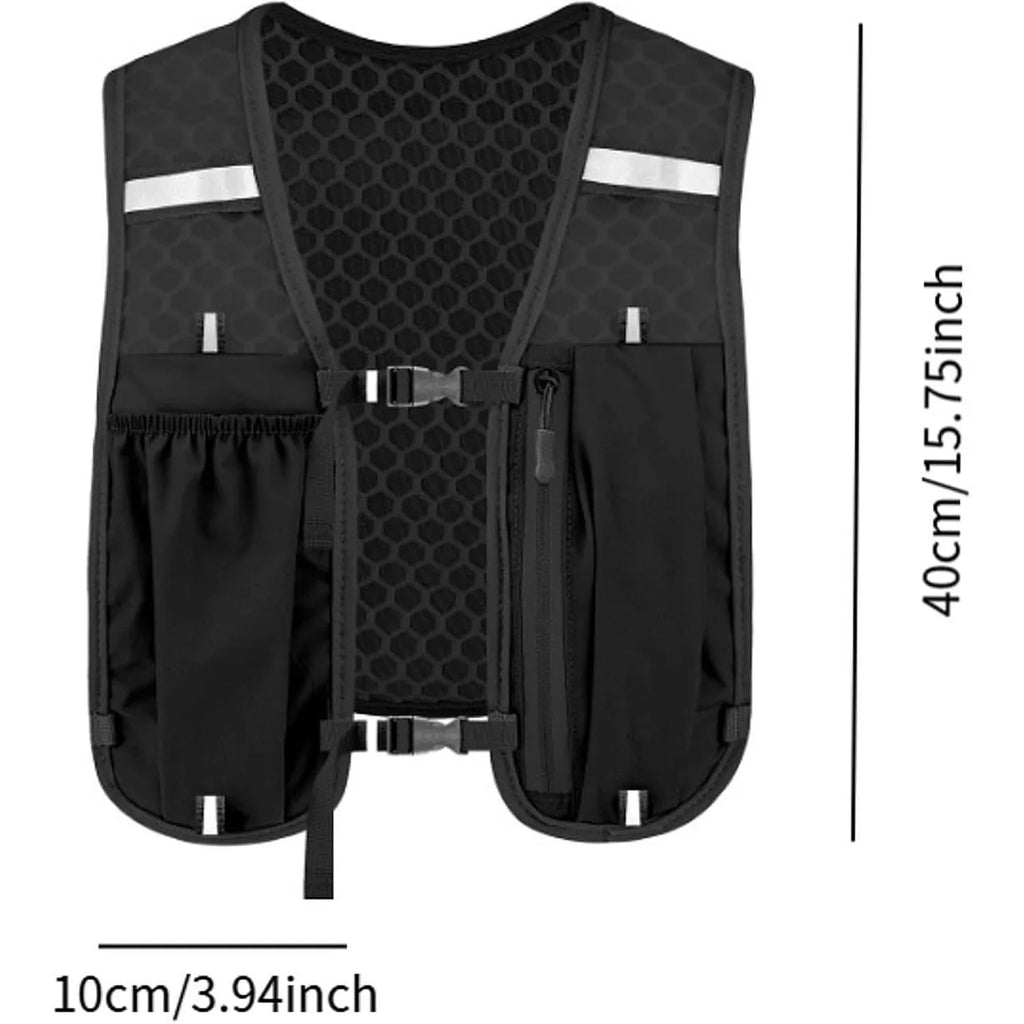 Running Hydration Vest for Women and Men, Water-Resistant, Breathable, Backpack for Runs, Hiking, Cycling, Trails, Marathons