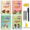 4Books/set Sank Magic Practice Copybook Pen Preschools Kids Calligraphy English Verison Early Education Reusable Writing Book