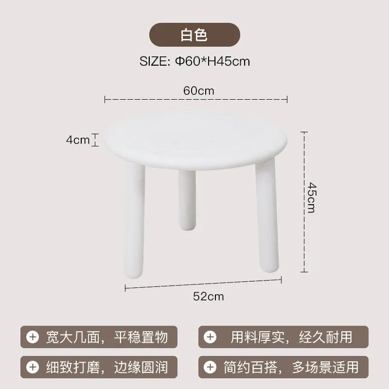 Sofa Round Coffee Tables Small Colorful Bedroom Cute Side Table Low Tray Tavolino Da Salotto Furniture For Living Room