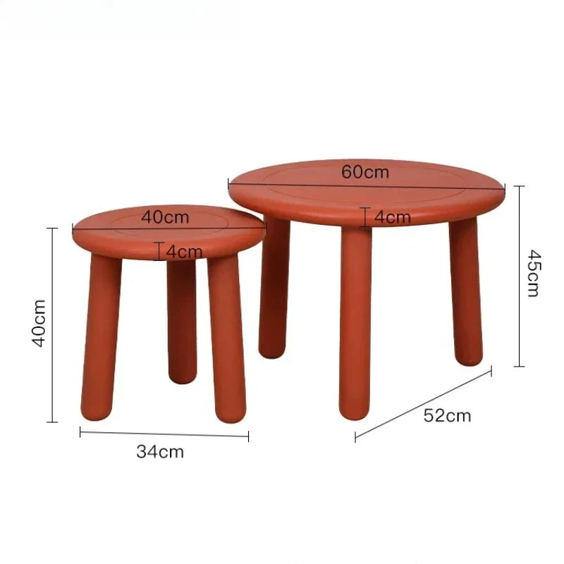Sofa Round Coffee Tables Small Colorful Bedroom Cute Side Table Low Tray Tavolino Da Salotto Furniture For Living Room