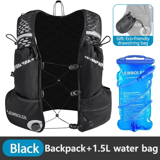 Breathable Hydration Vest Trail Running Backpacks 8L Lightweight Cycling Run Jogging Marathon Backpack Riding Bike Climbing Bag