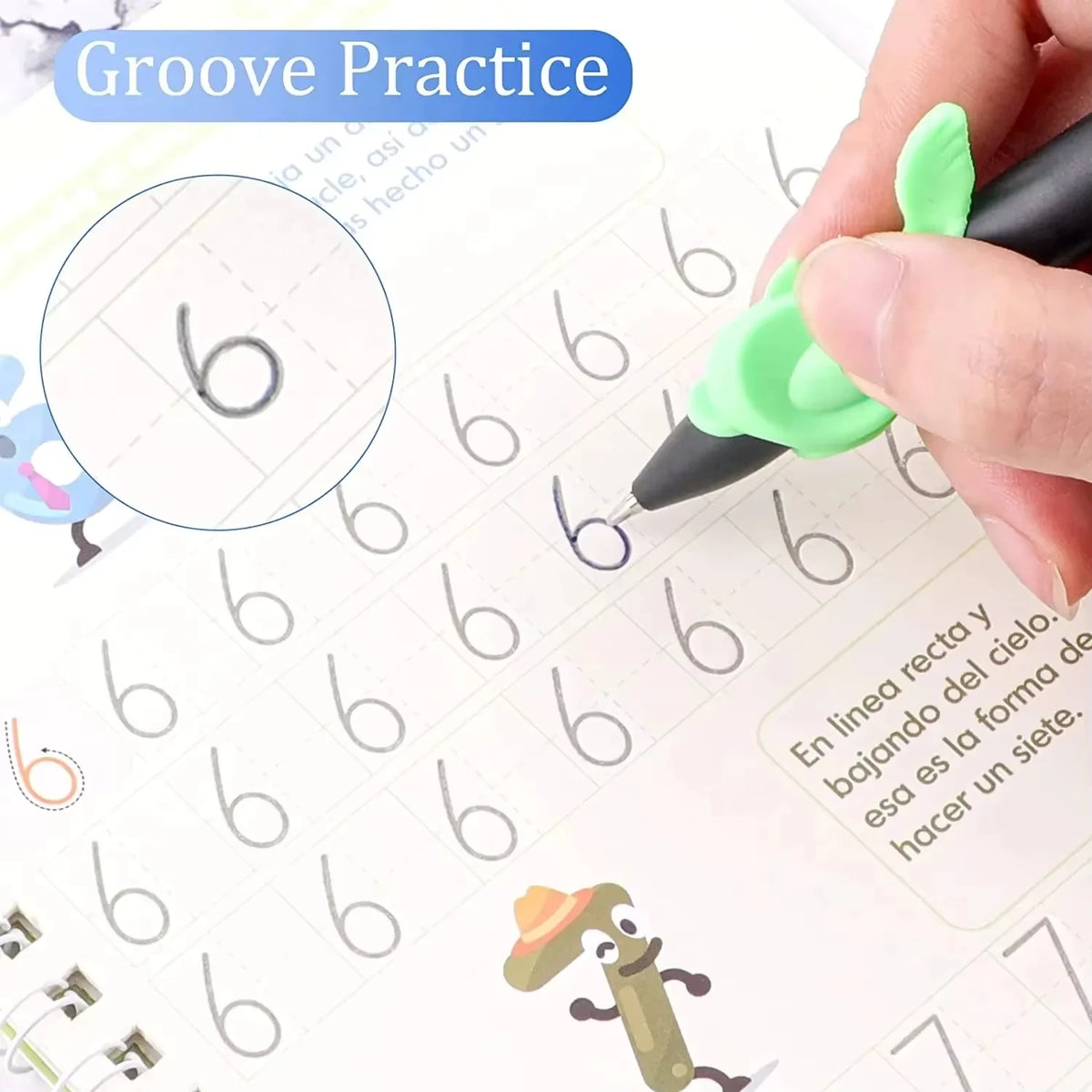 4Books/set Sank Magic Practice Copybook Pen Preschools Kids Calligraphy English Verison Early Education Reusable Writing Book