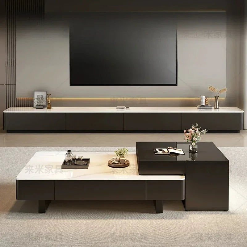 Sofa Adjustable Coffee Tables Foldable Console Classic Luxury Coffee Tables Black Retro Mesa De Centro Sala Furniture Home