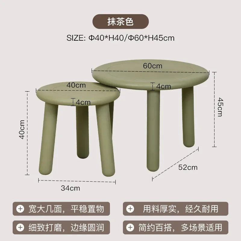 Sofa Round Coffee Tables Small Colorful Bedroom Cute Side Table Low Tray Tavolino Da Salotto Furniture For Living Room