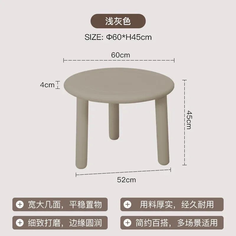 Sofa Round Coffee Tables Small Colorful Bedroom Cute Side Table Low Tray Tavolino Da Salotto Furniture For Living Room