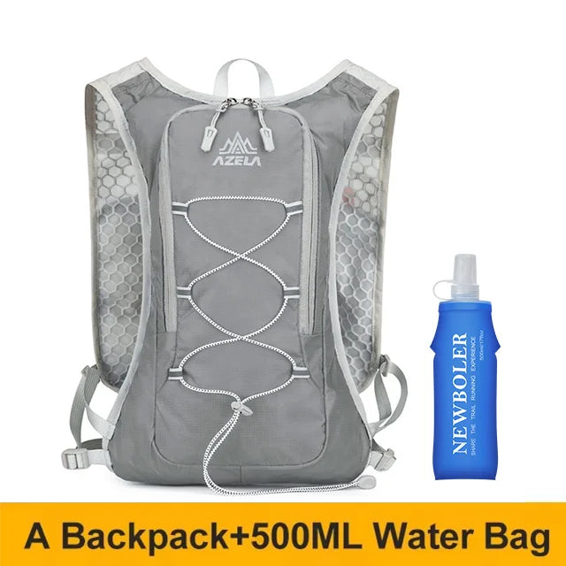 Running Hydration Vest Backpack Men Outdoor Sport Bag Trail Marathon Jogging Hiking Backpack Option Water Bag Flask 500ML 2L