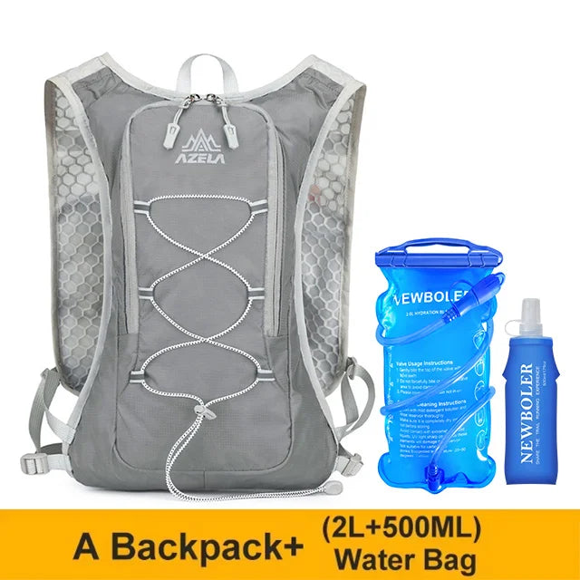 Running Hydration Vest Backpack Men Outdoor Sport Bag Trail Marathon Jogging Hiking Backpack Option Water Bag Flask 500ML 2L