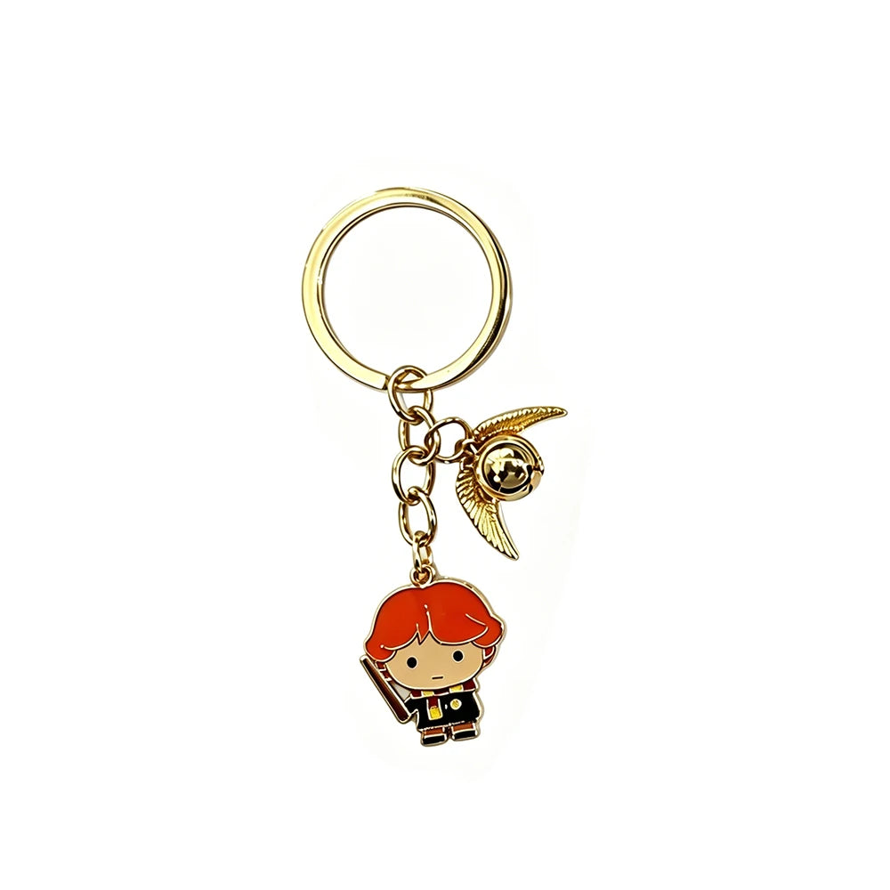 Harry Potter Metal Keychain Magic Novel Lover Book Accessory Magic School Fan Collection Merchandise Gift Hogwarts Gift