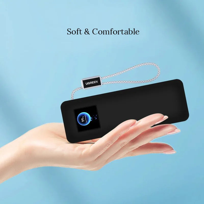 Soft Silicone Protective Case for UGREEN Nexode 200W 25000mAh PB722 Power Bank Anti-Drop Anti-Scratch Portable Charger Cover