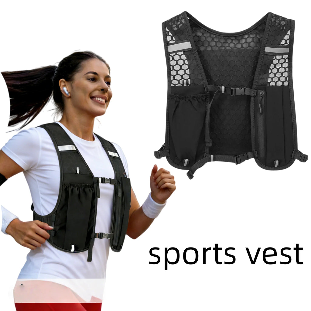 Running Hydration Vest for Women and Men, Water-Resistant, Breathable, Backpack for Runs, Hiking, Cycling, Trails, Marathons