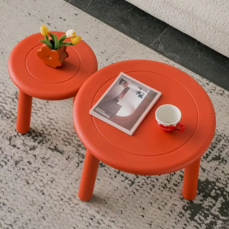 Sofa Round Coffee Tables Small Colorful Bedroom Cute Side Table Low Tray Tavolino Da Salotto Furniture For Living Room