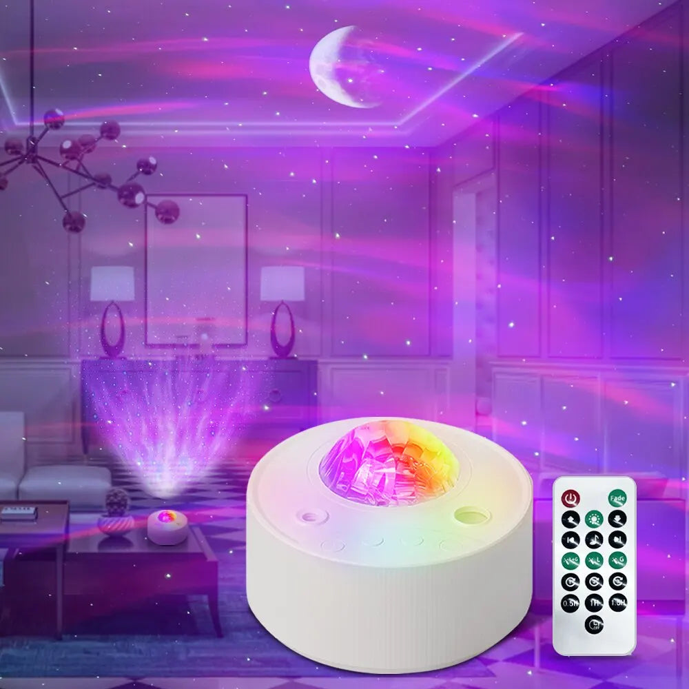 Northern Lights LED Galaxy Projector Night Light Child Gift Aurora Stars Laser Bluetooth Music Projection Lamp for Bedroom Decor