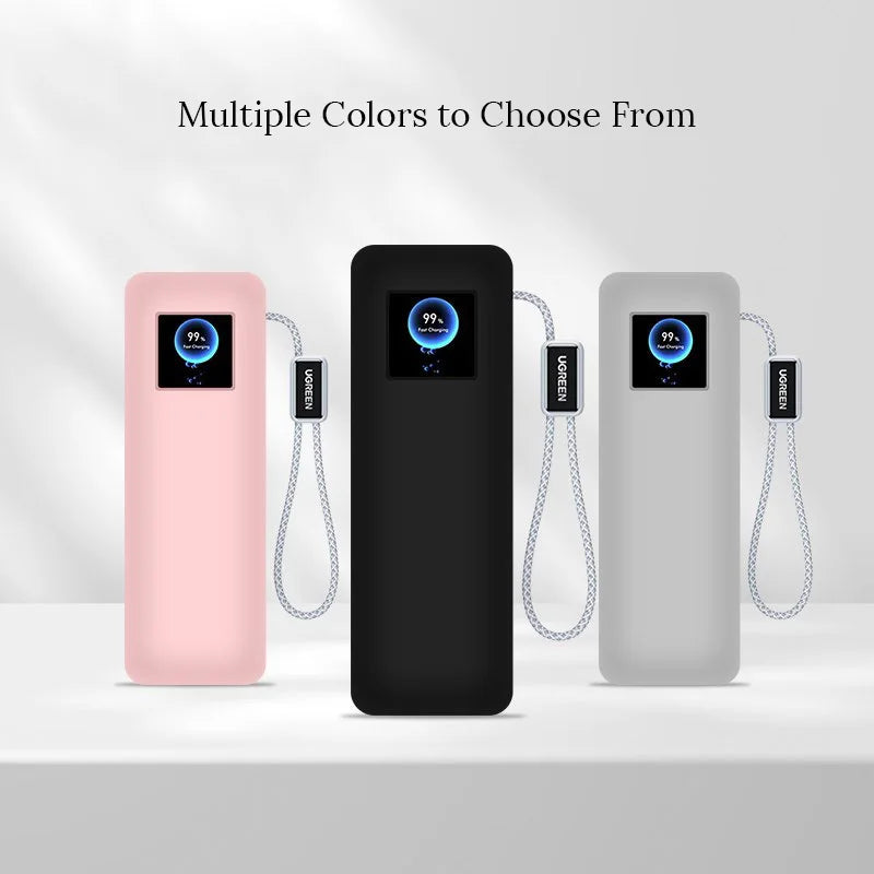 Soft Silicone Protective Case for UGREEN Nexode 200W 25000mAh PB722 Power Bank Anti-Drop Anti-Scratch Portable Charger Cover